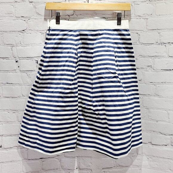 LOFT black and white stripped midi skirt - Picture 12 of 14